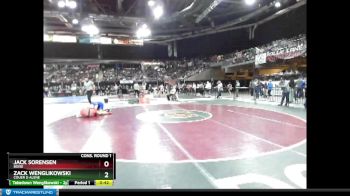 160 lbs Cons. Round 1 - Zack Wenglikowski, Couer D Alene vs Jack Sorensen, Boise