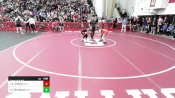 114 lbs Consi Of 8 #2 - Xinqi Zheng, Newton South vs Jerymar De Jesus, Greater Lawrence