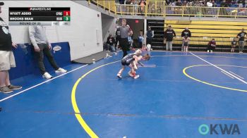 45 lbs Round Of 32 - Wyatt Addis, CYWC vs Brooks Bean, Huskey Wrestling Club