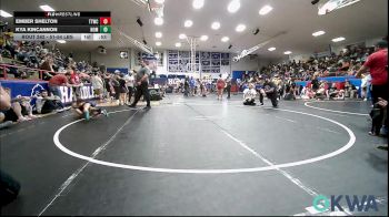 51-54 lbs Rr Rnd 3 - Ember Shelton, Team Tulsa Wrestling Club vs Kya Kincannon, Team Nomad