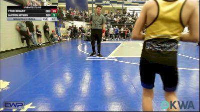 58 lbs Quarterfinal - Dawson Rigdon, Piedmont vs Treble Castor, Woodward Youth Wrestling