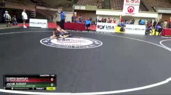 132 lbs Cons. Round 6 - Curtis Bartley, Del Norte Wrestling Inc. vs Jacob August, Fortuna High School Wrestling