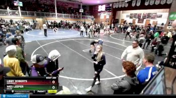 106 lbs Champ. Round 2 - Libby Roberts, University vs Wes Leeper, Kelso