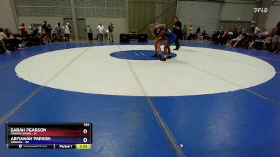 130 lbs Round 2 (6 Team) - Sarah Pearson, Pennsylvania vs Ariyanah Parson, Virginia