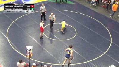 172 lbs Round Of 32 - Brayden Thompson, Chartiers-Houston vs Triston Tommasino, Penn Trafford