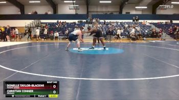 285 lbs Cons. Round 3 - Christian Conner, Messiah vs Donelle Taylor-Blackwell, Mount Union