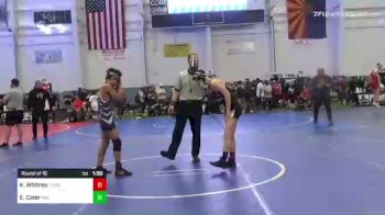 109 lbs Round Of 16 - Kasey Whitney, Ford Dynasty WC vs Elijah Cater, Mat Demon WC