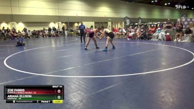 155 lbs Cross Bracket (8 Team) - Zoe Parris, Charlie`s Angels-GA Blk vs Ariana Ellison, Montana