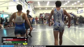 152 lbs Champ. Round 3 - Nico Naranjo, OCRTC vs Adrian Ruiz, Colony High School