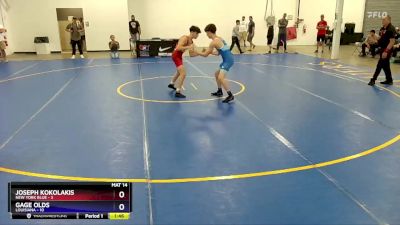 125 lbs Placement Matches (8 Team) - Joseph Kokolakis, New York Blue vs Gage Olds, Louisiana