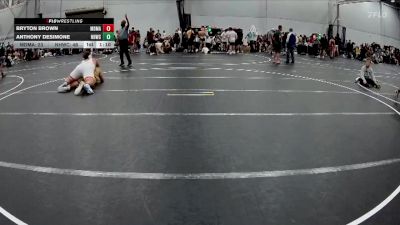 285 lbs Round 1 (6 Team) - Bryton Brown, Maryland Mallets vs Anthony DeSimone, North Hunterdon WC