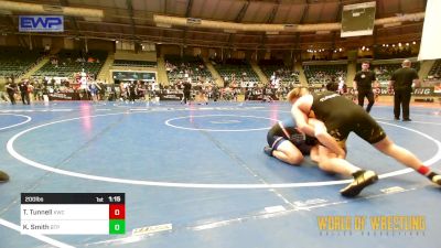 200 lbs 2nd Place - Trey Tunnell, Keystone Wrestling Club vs Kaleb Smith, Tulsa Blue T Panthers