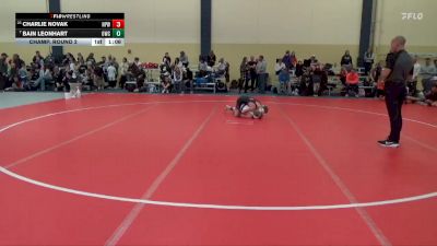85 lbs Champ. Round 2 - Charlie Novak, New Prague Wrestling vs Bain Leonhart, Outlaw Wrestling Club