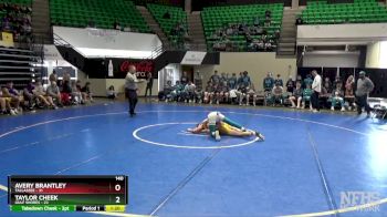 140 lbs Semifinals (8 Team) - Taylor Cheek, Gulf Shores vs Avery Brantley, Tallassee