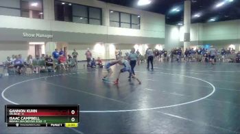 106 lbs Round 2 (6 Team) - Isaac Campbell, Indiana Smackdown Gold vs Gannon Kuhn, STL Blue