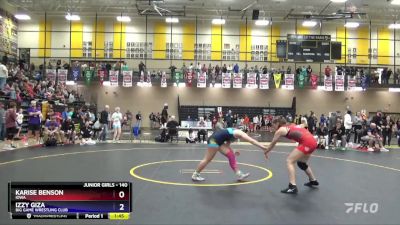 140 lbs Round 3 - Karise Benson, Iowa vs Izzy Giza, Big Game Wrestling Club