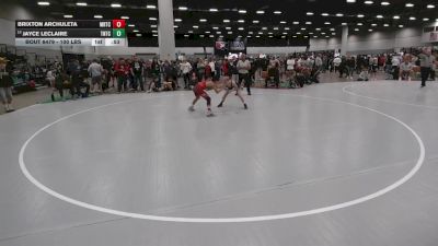 100 lbs Champ. Rd Of 16 - Jayce Leclaire, Team Nazar Training Center vs Brixton Archuleta, Midwest Regional Training Center