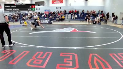 141 lbs Cons. Round 1 - Jayden Nowell, Ottawa University vs Daniel Vines, Avila