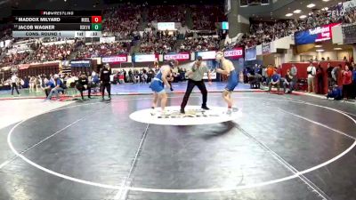 AA - 157 lbs Cons. Round 1 - Jacob Wagner, Billings Skyview vs Maddox Milyard, Missoula Big Sky / Loyola Sacred Heart