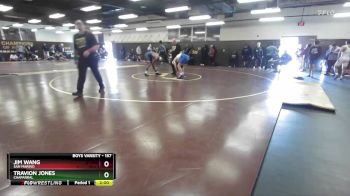 157 lbs Champ. Round 1 - Travion Jones, Chaparral vs Jim Wang, San Marino