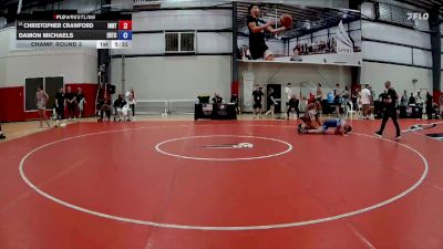 74 kg Champ. Round 3 - Christopher Crawford, Indiana RTC vs Damon Michaels, Edinboro Regional Training Center