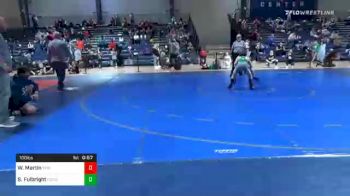 100 lbs 3rd Place - Wyatt Martin, Troup Youth Wrestling vs Seth Fulbright, Franklin County Youth Wrestling