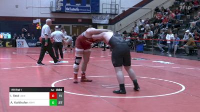 285 lbs Rr Rnd 1 - Isaac Reid, Lock Haven vs Austin Kohlhofer, Army