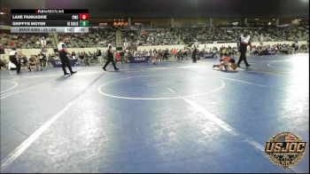 52 lbs Semifinal - Lane Pankaskie, Claremore Wrestling Club vs Griffyn Moyer, Del City Little League Wrestling