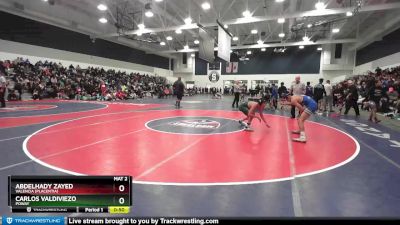 126 lbs Cons. Round 2 - Abdelhady Zayed, Valencia (Placentia) vs Carlos Valdiviezo, Poway