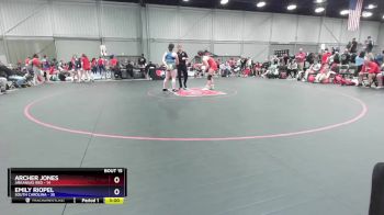 170 lbs Placement Matches (8 Team) - Archer Jones, Arkansas Red vs Emily Riopel, South Carolina