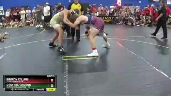 170 lbs Round 2 (6 Team) - Broedy Collins, Team Iowa Red vs Grey Richardson, Untouchables Purple