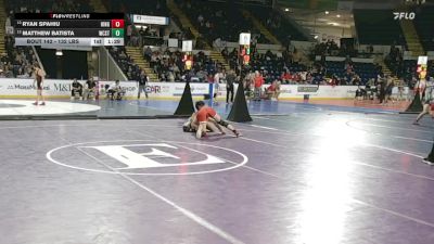 132 lbs Consi Of 8 #1 - Ryan Spahiu, Hingham vs Matthew Batista, Worcester Tech