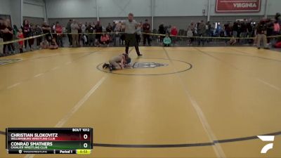 45 lbs Champ. Round 1 - Conrad Smathers, Cavalier Wrestling Club vs Christian Slokovitz, Williamsburg Wrestling Club