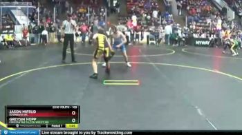 105 lbs Cons. Semi - Greysin Hopp, Constantine Falcon Wrestling vs Jason Mifsud, Downriver WC
