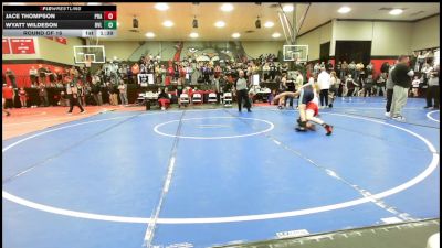 140 lbs Round Of 16 - Jace Thompson, Prague vs Wyatt Wildeson, Bartlesville