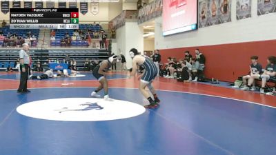 175 lbs Round 4: Semis & 3rd Wb - Zo`Rian Willis, West Laurens vs Hayden Vazquez, White County