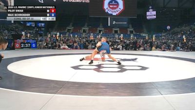 120 lbs Cons. Rd Of 32 - Pilot Swab, Michigan vs Max Schroeder, Wisconsin