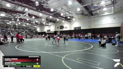 125 lbs Quarterfinal - Alexa Peron, Santa Ana vs Rosemary Dodd, Temescal Canyon