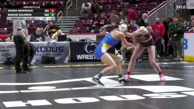 118 lbs Quarterfinal - Gianna Montegari, Governor Mifflin-G vs Marlee Solomon, Canon-McMillan-G