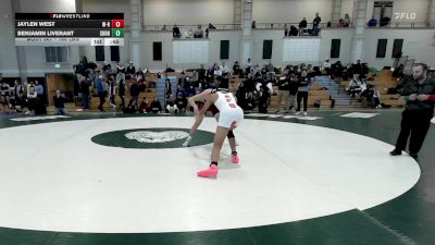165 lbs Consi Of 8 #2 - Jaylen West, Whitman-Hanson vs Benjamin Liverant, Sharon