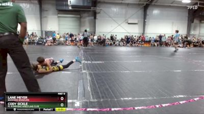 66 lbs Round 2 - Lane Meyer, Backyard Brawlers vs Cody Sickle, FL Scorpions Wrestling Club