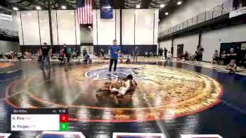 60-65 lbs Rr Rnd 3 - Keithen Rice, Harvey Twisters vs Alfredo Vargas, Slyfox Wrestling Academy