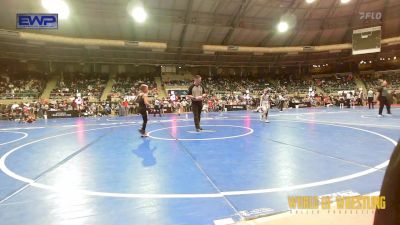 67 lbs Round Of 32 - Sawyer Smith, Little Axe Takedown Club vs Liam Crousillac, Gulf Coast Wrestling Club