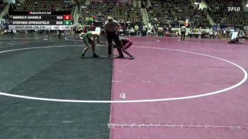 6A 126 lbs Champ. Round 2 - Stephen Springfield, Mountain Brook vs Derrick Daniels, Park Crossing High School