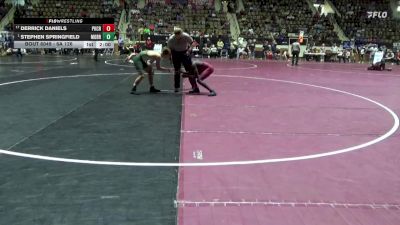 6A 126 lbs Champ. Round 2 - Stephen Springfield, Mountain Brook vs Derrick Daniels, Park Crossing High School