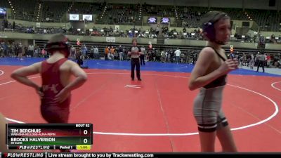 90 lbs Cons. Semi - Tim Berghuis, Wabasha-Kellogg-Alma-Pepin vs Brooks Halverson, RT Elite