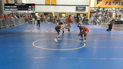 165Black lbs Rr Rnd 2 - Tyler Lillard, Indiana vs Sean Seefeldt, Penn