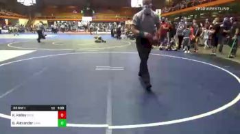 55 lbs Rr Rnd 1 - Kian Kelley, Broken Bow Wrestling Club vs Brekken Alexander, Camel Kids