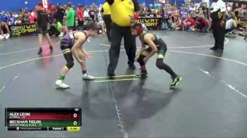 82 lbs Round 1 (4 Team) - Beckham Fields, Untouchables Black vs Alex Leon, Olympia