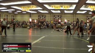 100 lbs Semifinal - Henry Zimmerman, Elite Wrestling vs Layten Bowersox, Rideout